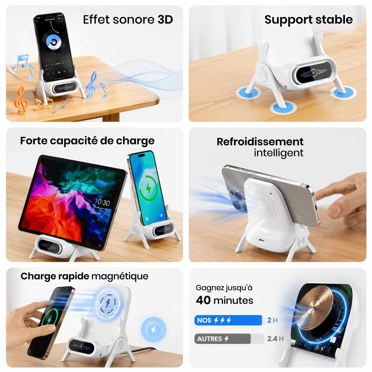 Support Sans Fil 3-en-1 Pro